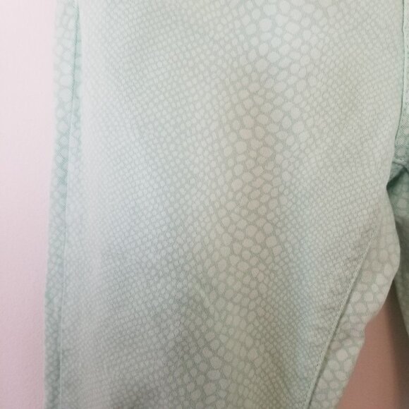 Massimo Dutti Aqua Blue Patterned Jeans - Picture 5 of 11